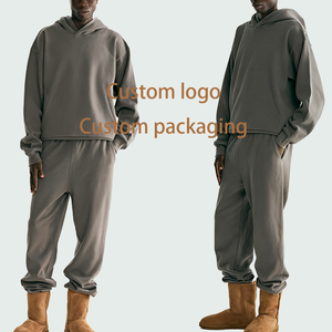 Sweats à capuche en coton épais surdimensionnés personnalisés pour unisexe à épaules tombantes Streetwear fabricant de sweats à capuche pull unisexe - Product Image 2