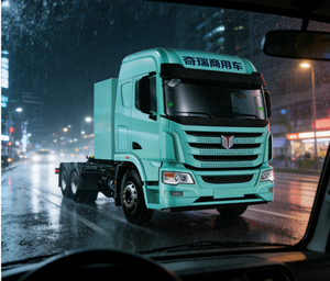 La energía silenciosa y ecológica permanece inalterada, camión tractor totalmente eléctrico 6X4 - Product Image 5