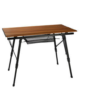 WOQI Outdoor Camping <strong>Table</strong> <strong>Folding</strong> Wild <strong>Table</strong> with Adjustable Aluminum Legs - Product Image 1