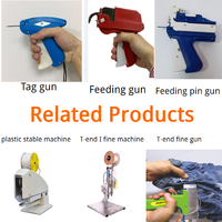 Machine à agrafer en plastique pour l'emballage de cartes de taille, pour vêtements, serviettes, accessoires, chaussettes, impression, artisanat, jouets