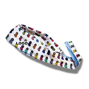Gorro Quirúrgico Estampado con Diseño de Supermujeres, Forrado de Satén, Cómodo, Transpirable, Unisex, para Uso Médico, de Enfermería y Hospitalaria, con Logotipo Personalizado - Product Image 6
