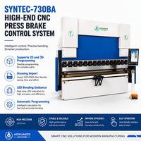 Presse plieuse CNC entièrement automatique 1300KN 3200MM Syntec-730BA 4+1 axes pour tôles métalliques