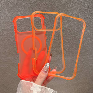 Étui de protection magnétique transparent mat Skin Touch pour <span class=keywords><strong>iPhone</strong></span> Air 16 15 14 13 12 <span class=keywords><strong>11</strong></span> 17 Pro Max, compatible avec la charge sans fil, résistant aux chocs - Product Image 3