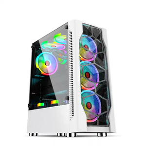 Gaming PC <b>Case</b> Mid Tower Glass Side (Acrylic Material) Supports ATX Motherboard ARGB/RGB Fans Front USB Ports Stunning - Product Image 2