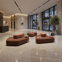 Ensemble de canapés modulaires sectionnels haut de gamme, élégants, avec tissu de couleur au choix et éponge haute densité, pour hôtels, appartements, bureaux et salles d'attente