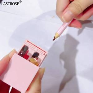 Private Label rosa metallo Eyeliner sopracciglio temperamatite all'ingrosso strumenti per il trucco nero in plastica temperino labbra per prodotti chimici - Product Image 2