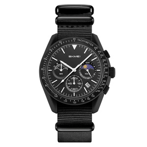 <span class=keywords><strong>Montre</strong></span> chronographe à quartz pour <span class=keywords><strong>homme</strong></span>, affichage jour/nuit 24 heures, lunette tachymètre, fenêtre de date, <span class=keywords><strong>bracelet</strong></span> en nylon, <span class=keywords><strong>montre</strong></span>-<span class=keywords><strong>bracelet</strong></span> sport décontractée - Product Image 1