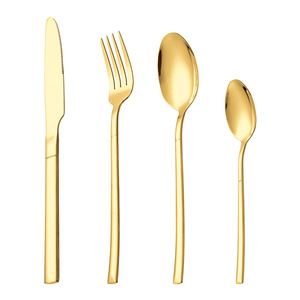 Set di posate in acciaio inossidabile-coltello di lusso forchetta cucchiaio per matrimoni e alberghi per regali aziendali - Product Image 2