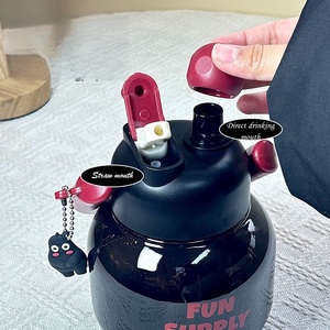 Tasse portable à double poignée et <span class=keywords><strong>seau</strong></span> spatial Big Belly pour <span class=keywords><strong>eau</strong></span> bouillante Kit de tonne en plastique mignon - Product Image 6