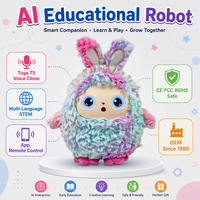 Juguete de Peluche Robótico con IA, Control por Voz, Aplicación Interactiva, Muñeca Parlante con Ojos Dinámicos, Regalo Educativo STEM para Niños