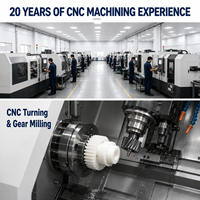 Service d'usinage CNC OEM ODM : Engrenages de transmission en POM avec dents sans bavures pour systèmes d'assemblage robotisé
