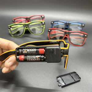 Productos Novedosos 2024 Хэллоуин мигающий свет беспроводные Светодиодные EL очки - Product Image 6