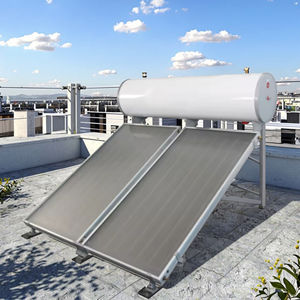 Chauffe-eau solaire à plaque plate haute pression 300L <span class=keywords><strong>avec</strong></span> réservoir émaillé à panneau plat Chaudière solaire - Product Image 3