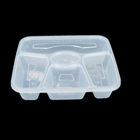 18536 Protection de l'environnement Transparent PP de qualité alimentaire en plastique pour micro-ondes