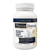 Capsules de soutien de la prostate Prosta Gland avec complexe de stérols végétaux, bêta-sitostérol, extrait de pépins de raisin, zinc, sélénium, 90 unités