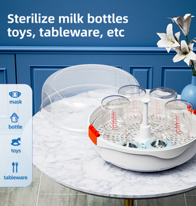 <span class=keywords><strong>Stérilisateur</strong></span> de biberons à <span class=keywords><strong>micro</strong></span>-ondes multifonctionnel de grande capacité Séchoir à linge à motif d'impression manuelle pour les enfants de 0 à 12 mois - Product Image 2