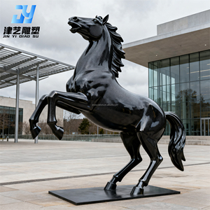 Yüksek Kaliteli Paslanmaz Çelik At Heykelleri ve Metal Sanat Eserleri, Dış Mekan Ticari Alanlar ve Peyzaj Dekorasyonu İçin - Product Image 1