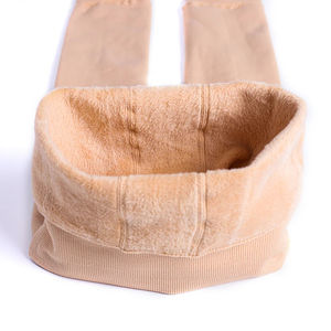 Leggings en velours épais pour femmes, chauds et doublés polaire, couleur anthracite, élastiques, pour l'hiver, vente en gros - Product Image 6