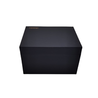 Boîte à maquillage en carton rigide écologique de luxe personnalisée, finition satinée noire, doublure UV Advantage, miroir, finition mate, dorure à chaud, crème pour le visage