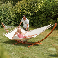 Hamac d'extérieur en bois, chaise-lit, balançoire, support extérieur