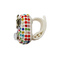 Compteur de doigt numérique personnalisé pour musulmans avec cristal, idéal pour mariage islamique, cadeau de l'Aïd, compteur Tasbih Zikrmatic