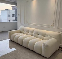 Muebles de sala de estar modernos de primera calidad para exteriores, juego de sofás de tela de terciopelo de 2 y 3 plazas con relleno de esponja, muebles económicos para el hogar