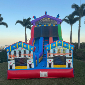 Ngoài trời thương mại lớp Đảng Inflatable Nhà trượt với hồ bơi Inflatable lễ hội hồ bơi trượt lâu đài cho trẻ em - Product Image 2