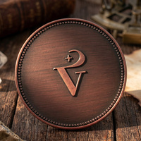 Pièces de monnaie en cuivre vintage antique plaqué brossé 1 oz, motif 3D d'artiste de combat de grappling en relief, pièces de monnaie en cuivre 999 pour cadeau