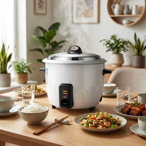 Mini <span class=keywords><strong>Arrocera</strong></span> Eléctrica de 1.2L, Olla Eléctrica Personal con Interior Antiadherente, Función de Mantener Caliente, para Desayunos, Ideal para Chicas y Estudiantes - Product Image 1