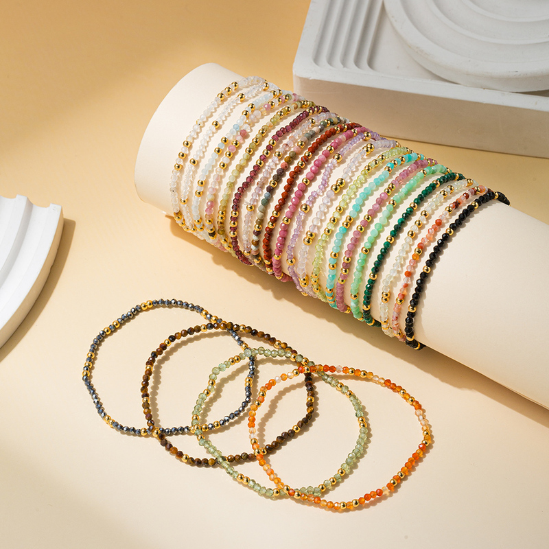 Natural Crystal Freshwater Pearl Beaded Bracelet