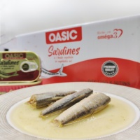 Sardines en sauce tomate, tous types de poissons, vente en gros de fruits de mer, 155g