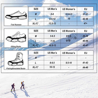 Poignées de neige pour bottes Chaussures Femmes Hommes Enfants Crampons d'escalade sur glace antidérapants