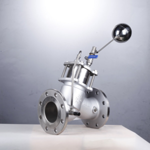 Điều khiển tự động thép không gỉ 304 bể nước f745x màng từ xa xiên phao thủy lực mực nước van điều khiển góc - Product Image 4