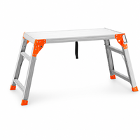 Banc de travail pliable en aluminium, moderne, portable, multifonction, plateforme de travail réglable, pieds antidérapants, capacité de charge de 150 kg