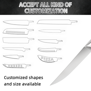 Ensemble de couteau à steak et fourchette à viande en acier inoxydable de haute qualité, 8 pouces, avec manche ergonomique creux en forme de nid d'abeille - Product Image 3