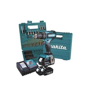 - Perceuse-visseuse à percussion DHP485FJX1 18V 13 mm - 50 Nm - en coffret avec 2 batteries 3.0Ah, chargeur et 75 accessoires - Product Image 2