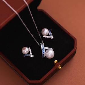 Ensemble de bijoux fins 9082DIY, accessoires en perles avec pendentif en argent S925, accessoires pour boucles d'oreilles en or et argent - Product Image 4