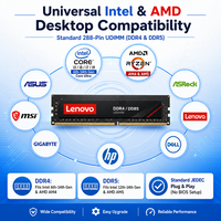 Mémoire RAM DDR4 DDR5 d'origine Lenovo pour ordinateur de bureau, 8 Go, 16 Go, 32 Go, 2666 MHz, 3200 MHz, 4800 MHz, 5600 MHz, UDIMM, pour mise à niveau d'ordinateur de bureau