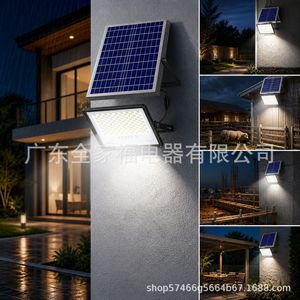 Lámpara Solar LED de Aluminio, Impermeable, para Montaje en Pared Exterior, 12V, Alto Lumen, Iluminación Solar para Jardín y Caminos - Product Image 1