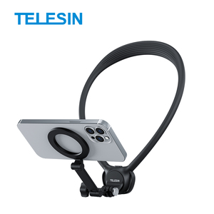 Soporte Magnético para Cuello TELESIN NUEVO, 2 en 1, Soporte Magnético Desmontable de Silicona para Teléfonos y Cámaras de Acción - Product Image 2
