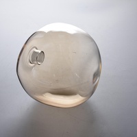 Abat-jour en verre borosilicate ambré irrégulier de style moderne et chinois fait à la main avec douille G9, abat-jour transparent, couleurs personnalisées