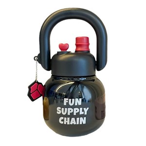 Yang Double Drink Water <b>Bottle</b> With Straw Bpa Free Portable For Camping Miss - Product Image 3
