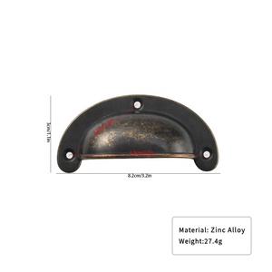 Halbrunder Schrankgriff aus Zinklegierung, minimalistischer Schubladengriff für Küche, Kommode, Schlafzimmer, Badezimmer, Villa - Product Image 6