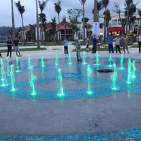 Fuente de Agua para Exteriores GOFountain Project, Decoración para Exteriores, Diámetro de 14 m, Control por Programación, Fuente de Agua para Jardín, Parque, Plaza, Centro Comercial, Hotel