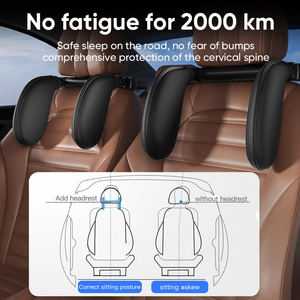 Almohada de Reposo para el Cuello y la Cabeza en el Asiento del Automóvil, Cojín en Forma de U para el Asiento del Auto, Accesorios Interiores para el Automóvil - Product Image 2