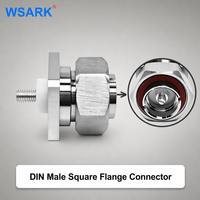 Conector DIN Macho de Brida Cuadrada de Bajo VSWR para Instrumentos de Prueba de Precisión y Comunicación, Marca WSARK