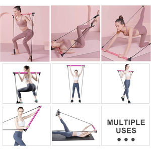 Kit de Barra de Pilates Portátil con Banda de Resistencia, Barra de Yoga, Bucle para Pies para Yoga, Estiramiento, Escultura Corporal, Giro y Abdominales - Product Image 3