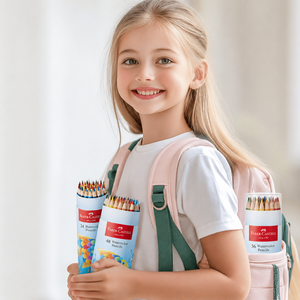 Set di Matite Colorate Acquerellabili <span class=keywords><strong>Faber</strong></span>-Castell per Bambini in Portapenne (Ideale per Studenti delle Scuole Elementari) - Product Image 6