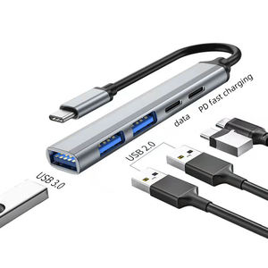 Fuente de fábrica al por mayor Tipo-c a Usb Hub PD Expansor de datos de carga rápida Usb3.0 Extensor de computadora cinco en uno <span class=keywords><strong>Usbhub</strong></span> - Product Image 1