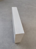 Bloc de bois fait à la main moderne blanc brillant mat 600x1200mm cadre bricolage peinture